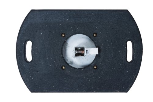 black base, sign stand