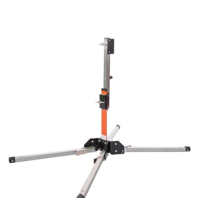orange, steel, sign stand, out, four legs