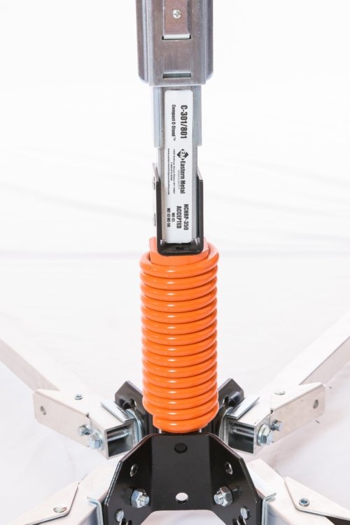 orange coils, close up, C-301