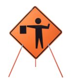E55 Tripod c | Eastern Metal Signs and Safety e55 orange tripod stand