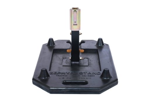 sign stand, black base