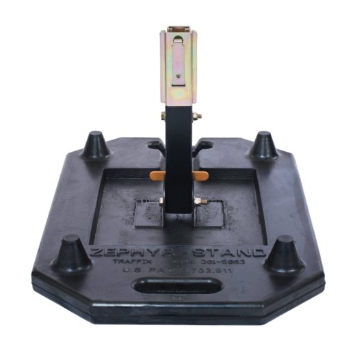 sign stand, black base