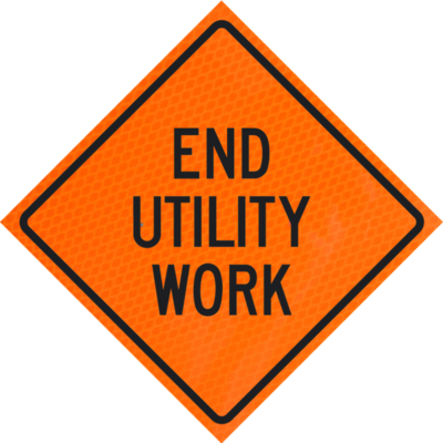 end utility work