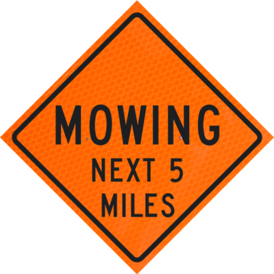 mowing next miles number words orange diamond grade roll up
