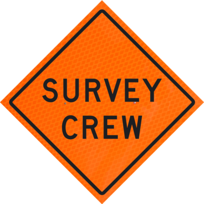 survey crew orange diamond grade roll up