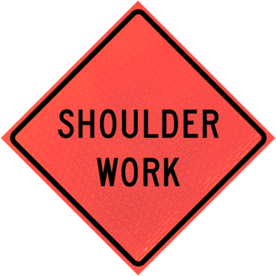 shoulder work deep orange diamond roll up