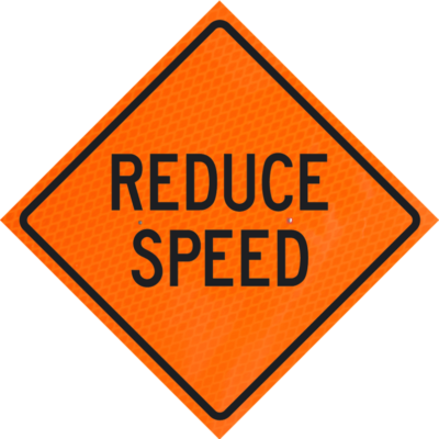 reduce speed orange diamond grade roll up