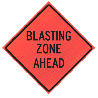 blasting zone ahead deep orange diamond roll up