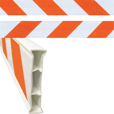 barricade orange and white strip