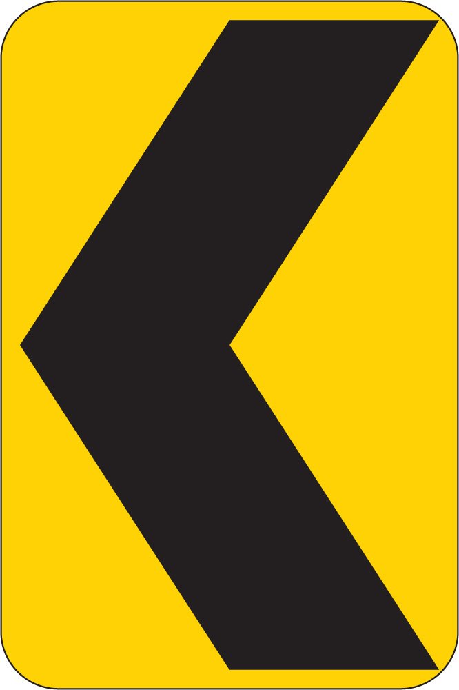 CHEVRON ALIGNMENT (W1-8)
