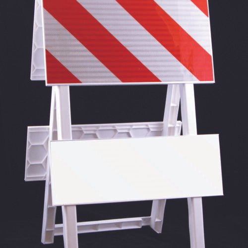 orange white board plasticade type I