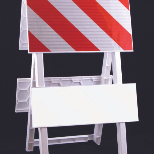 orange white board plasticade type I