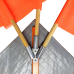 FlagHolderBackwFlags | Eastern Metal Signs and Safety flag holder iron for three flags