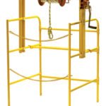 rescue lift, manhole guard, manhole work, sewer guard, water works, manhole pully