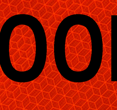 1500 orange safety vinyl sign
