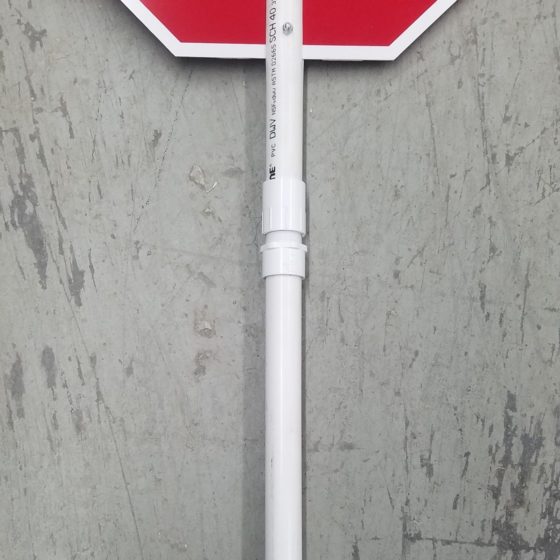 pvc paddle, stop slow paddle, crossing guard, flagger, stop slow staff, stop slow aluminum