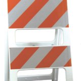 white orange stripe plasticade type II