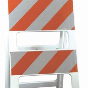 white orange stripe plasticade type II