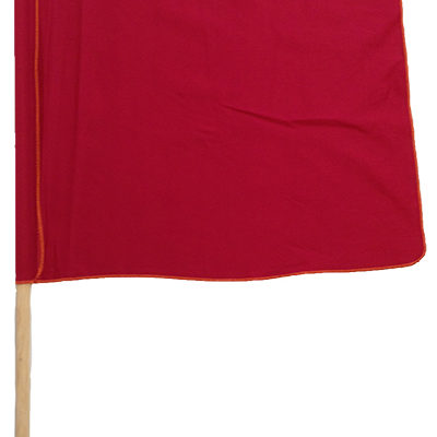 red flag with handle cotton material