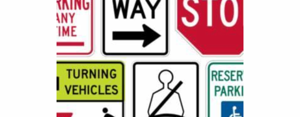 Regulatory Traffic Control Signs.