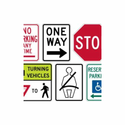 Regulatory Traffic Control Signs.