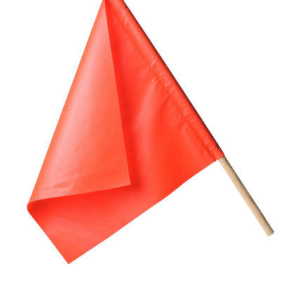 warning flag orange vinyl
