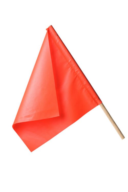 warning flag orange vinyl