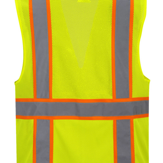 orange yellow reflective vest no sleeve
