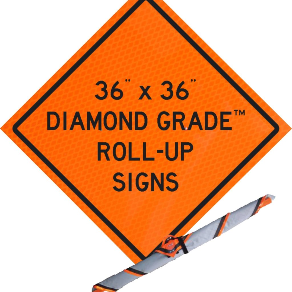 36" x 36" diamond grade roll up