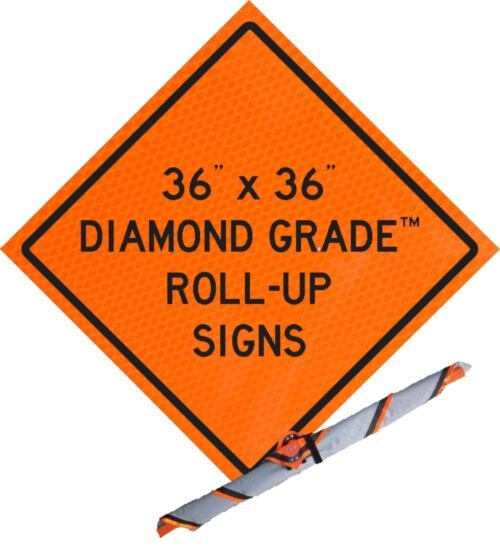 36" x 36" diamond grade roll up