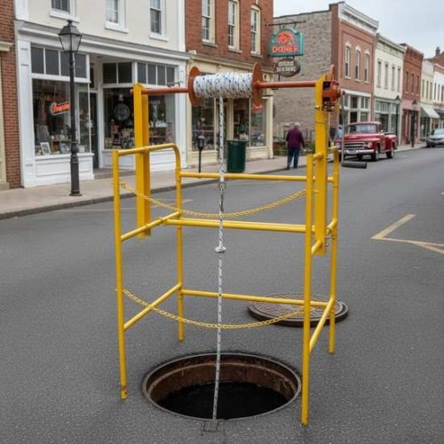 manhole safety guard