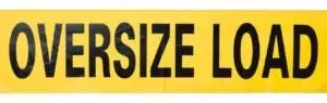 oversize load banner