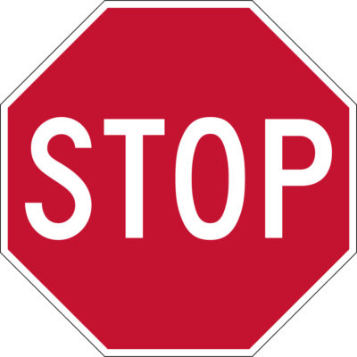 red stop sign classic