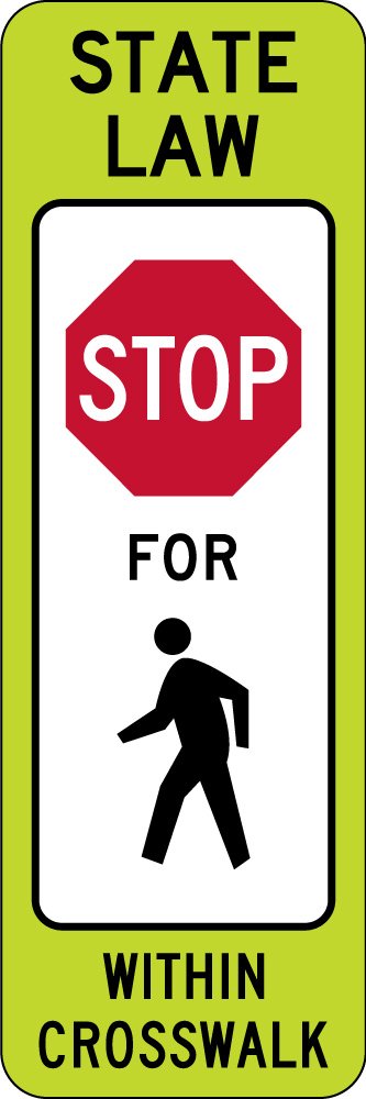 IN-STREET PEDESTRIAN CROSSING (STOP)