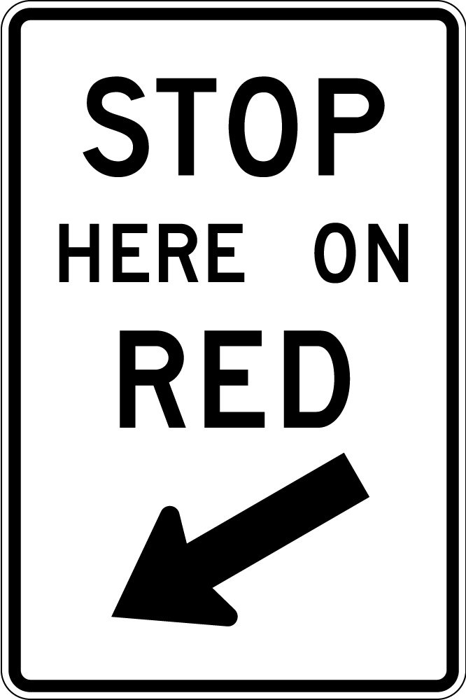 STOP HERE ON RED (R10-6)