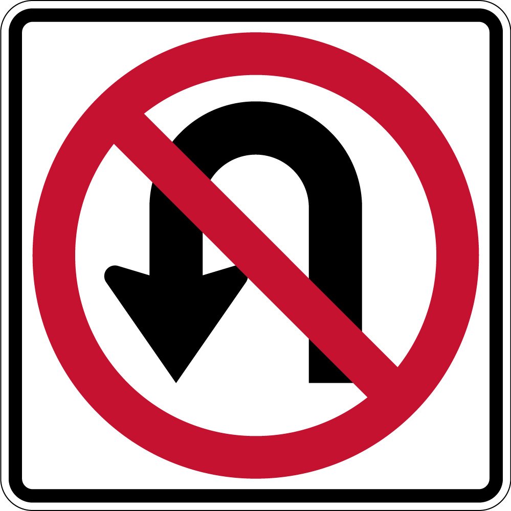 NO U-TURN (R3-4)