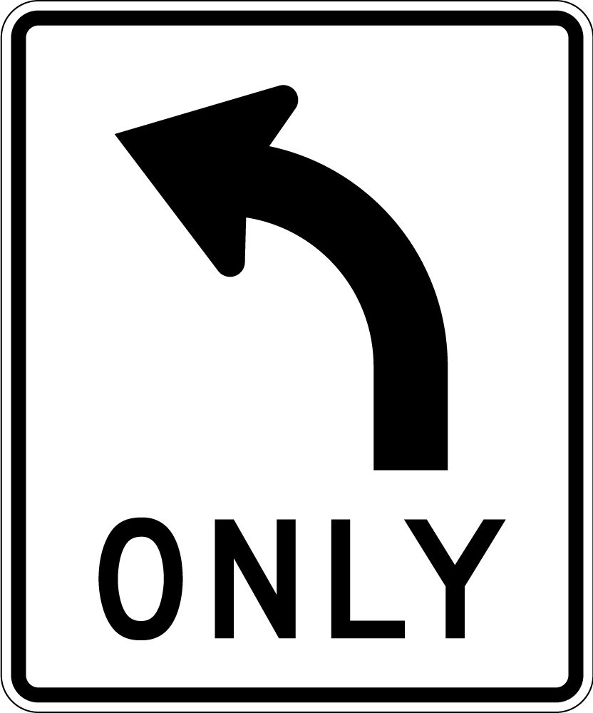LEFT TURN ONLY (R3-5L)