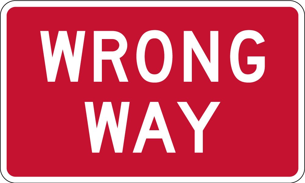 WRONG WAY (R5-1A)