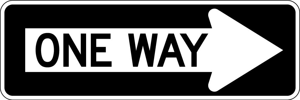 ONE WAY (R6-1R)
