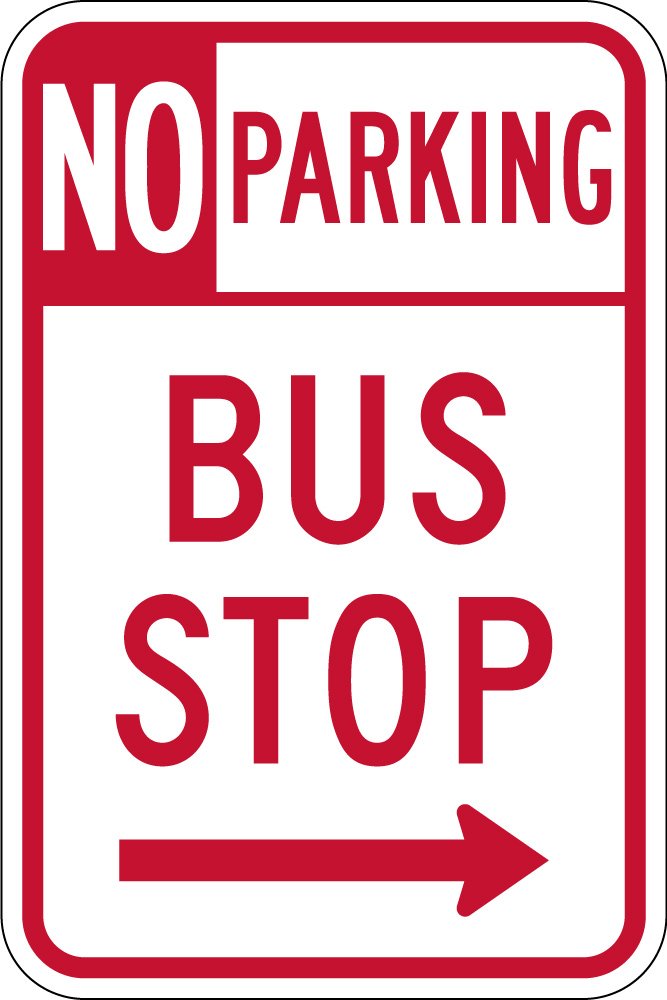 NO PARKING BUS STOP (R7-107)