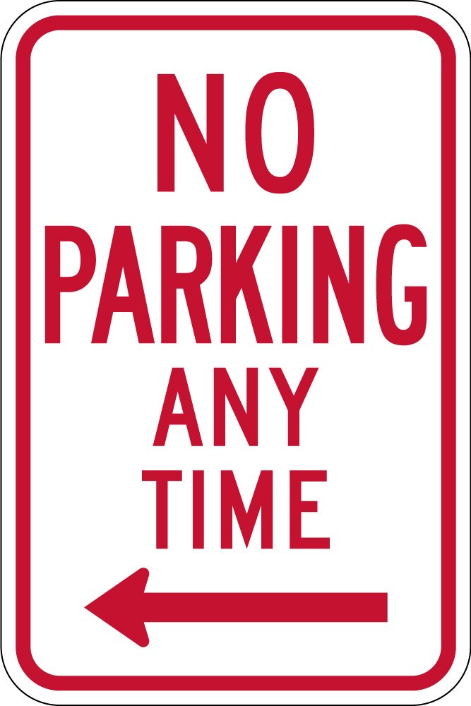 NO PARKING ANY TIME (R7-1)