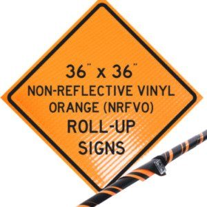 roll-up signs 36-non reflective