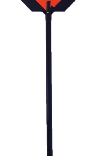 slow led flagger sign