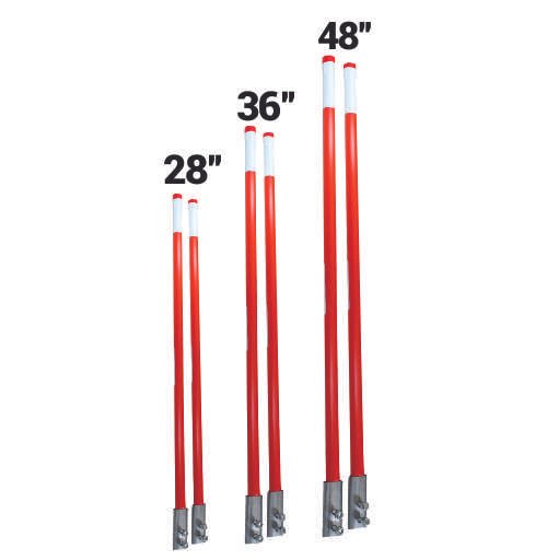 snow plow supplies, snow plow markers, snow plow tubes