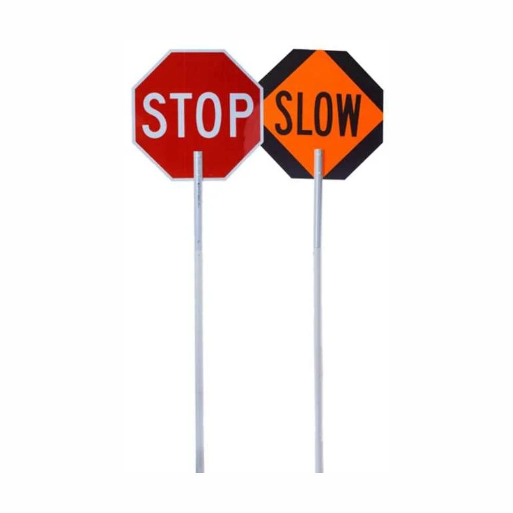 Stop Slow Flagger Paddles by Eastern Metal
