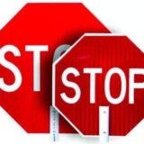 stop sign paddles and stop sign staffs