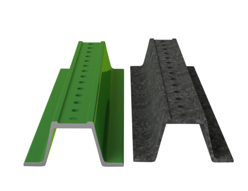 galvanised sign post, stop sign post, enamel post, break away sign