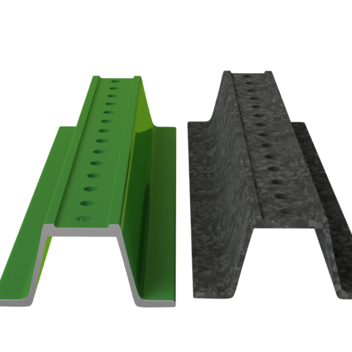 galvanised sign post, stop sign post, enamel post, break away sign