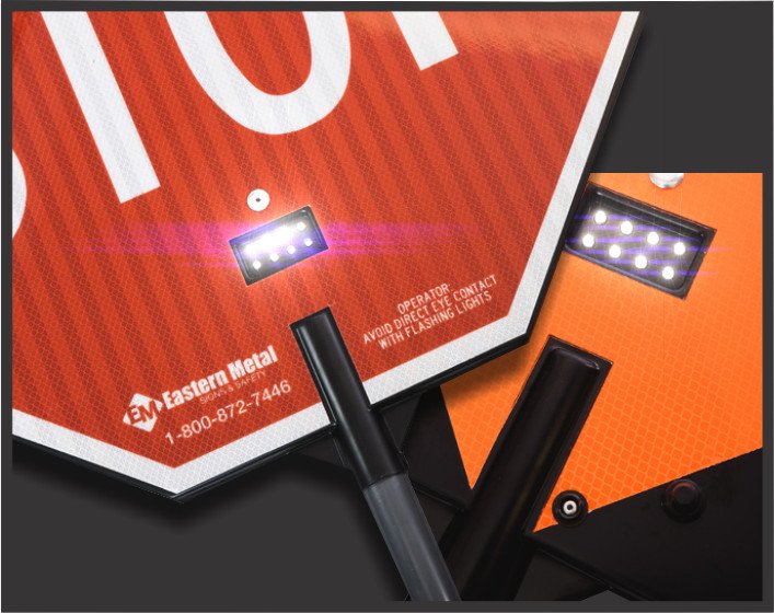 led sign, sign lights, illuminated signs, safety stop signs