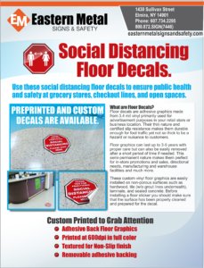 social distance, safety, warehouse, retail floor stickers oralite floor stickers